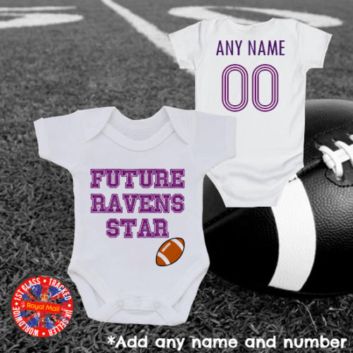 Future Ravens Star Personalised Bodysuit