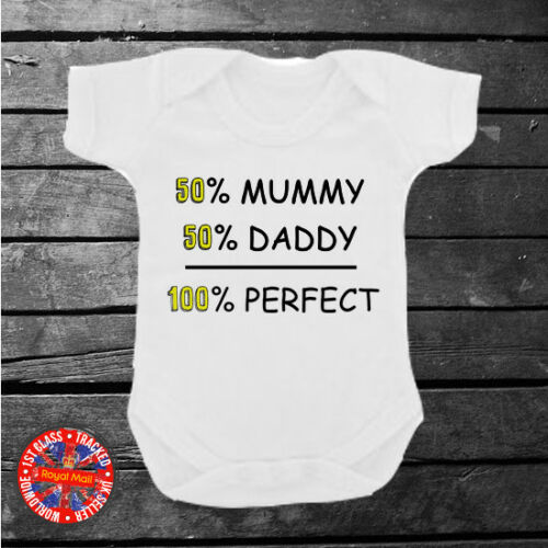 50% Mummy 50% Daddy 100% Perfect Babygrow