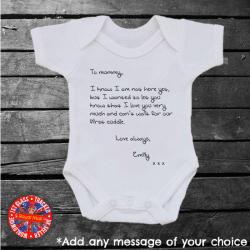 Message from Baby To Loved Ones Babygrow