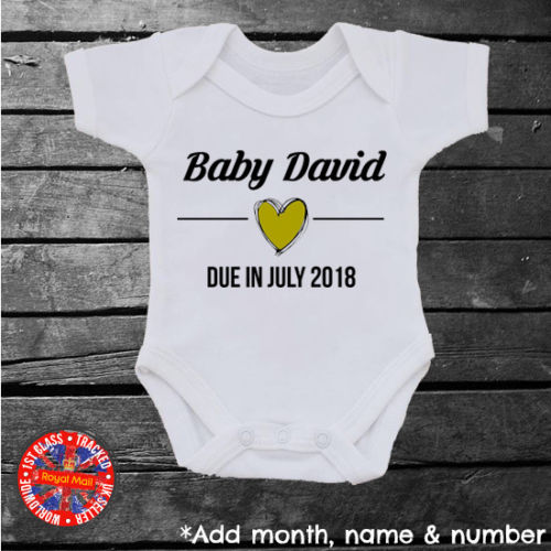 Personalised Pregnancy Announcement Bodysuit