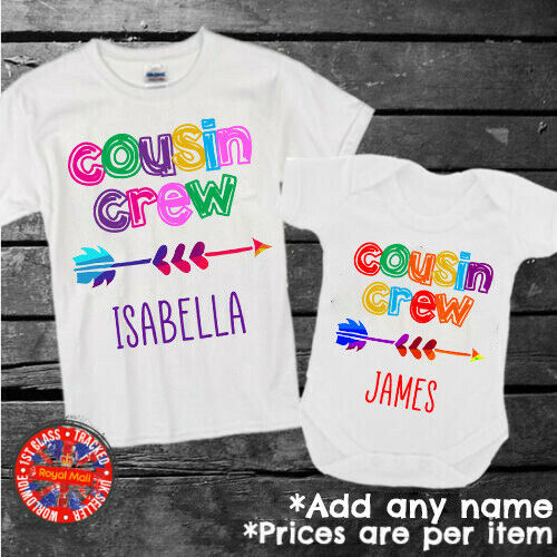 Cousin Crew Personalised Matching T-shirt Set