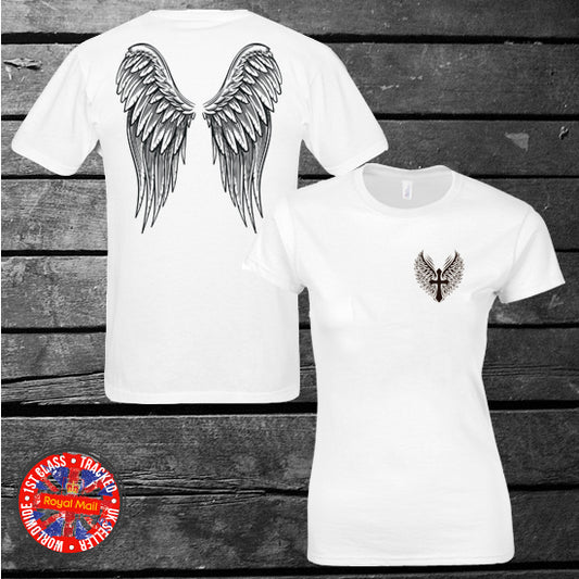 Cross & Angel Wings T-shirt